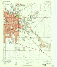1957 Map of Lubbock East, Lubbock County, TX — High-Res | Pastmaps